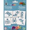 Magic papírové šablony sada I Mořská stvoření, 6 motivů pro kreativní dekorování