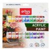 Akrylové barvy Easy sada 24 barev, hliníkové tubičky 12 ml pro výtvarníky
