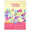 Blok Happy Color Deco Summer, 20 listů A4 170 g/m2, letní barevné motivy