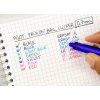 Pilot Frixion Clicker 0,7 mm modrý, roller s hladkým písmem a gumovatelným termocitlivým inkoustem