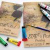 SM.LT Star Pad Painting, pH neutrální papír 300 g/m2 s kartonovou zádi a kraftovým přebalem