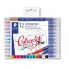 Staedtler Calligraph Duo Design Journey, sada 12 kaligrafických fixů s hrotem 2 mm a 3,5 mm