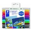 Staedtler Design Journey sada 12 fixů na textil, oboustranné, světlý i tmavý textil