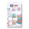 Sada Fimo Soft Pastel 12 x 25 g, měkká modelovací hmota pro tvorbu šperků a dekorací
