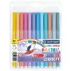 Centropen školní fixy sada 12 pastelových barev, vypratelné z textilu, šíře stopy 1,5 mm