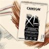 Canson XL Dry Mixed Media Sand Grain A4, skicák 40 listů 160 g, pískovaná textura