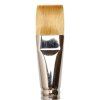 Plochý štětec Tintoretto 763 Synthetic Gold vel. 0, dlouhá červená rukojeť, syntetický vlas