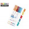 Štětcové fixy Marvy Artist Brush 1100 DULL, sada 5 ks pro omalovánky a přáníčka