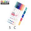 Marvy Artist Brush 1100 BRIGHT, fixy vhodné na omalovánky, přáníčka a rukodělné práce