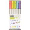 Marvy Uchida Artist Brush 1100 sada 5 ks Natural, štětcové fixy na vodní bázi
