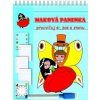 Titanum Maková panenka mazací písanka s fixem, sada pro procvičování psaní prvňáčků