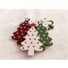 Dekorace dřevěný stromeček 4 cm, vhodná na přání, scrapbooking a vánoční výrobky