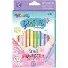 Sada 10 oboustranných fixů Colorino s brush hrotem, pastelové barvy pro kreslení