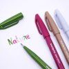 Sada Pentel Brush Sign Pen SES15 4 ks Nature pro hand lettering a moderní kaligrafické písmo