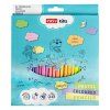 Trojhranné pastelky Easy Kids sada 24 ks v jemných pastelových barvách pro školáky
