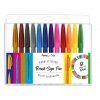 Pentel Touch Brush Sign Pen sada 12 základních odstínů, štětcové popisovače
