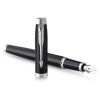 Parker IM Essential Black CT, hrot z nerezové oceli velikosti F s jemnou rytinou