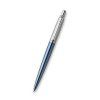 Kuličkové pero Parker Jotter Waterloo Blue CT, tělo z broušené nerezové oceli s chromovými doplňky