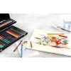 Kreslířská sada Faber-Castell Compendium 53 ks, dvoupatrová dřevěná kazeta s sortimentem