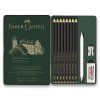 Grafitové tužky Faber-Castell Pitt Graphite Matt 11 ks pro skicování a kresbu