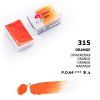 Nevskaya Palitra White Nights akvarelová barva 2,5 ml, odstín Orange 315, oranžová