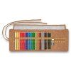 Rolovací pouzdro se sadou Faber-Castell Polychromos 30 pastelů a grafickými tužkami