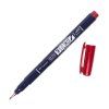 Tombow Fudenosuke Hard červený, štětcový fix s elastickým hrotem pro lettering a kaligrafii