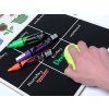 Křídový popisovač Uni PWE-8K, tekutá křída na vodní bázi, fluo oranžová
