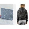Marabu Pearl Pen příklady použití, lesklá perleťová reliéfní barva na textil
