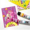 Marabu Kids Dot Pen Set Unicorn, tekuté perly na vodní bázi, reliéfní efekt po zaschnutí