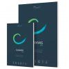 Phoenix Canvas Pad A4, lepený blok 10 listů bavlněného plátna, 280 g/m2