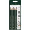 Sada 5 grafitových tužek Faber-Castell 9000 Jumbo, tvrdosti HB, 2B, 4B, 6B, 8B, blistr