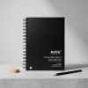 Skicovací blok Artix Premium Artists Notebook A5, 120 listů 100 g/m2, twin wire spirála, černý obal