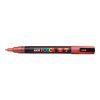 Uni Posca 3ML akrylový popisovač, třpytivý červený, šířka stopy 0,9 - 1,3 mm