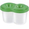 Panta Plast kelímek na vodu dvoukomorový s víčkem, zelená varianta, dvě komory pro mytí štětců