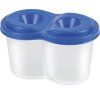 Kelímek Panta Plast dvoukomorový s víčkem, víčko chrání před vylitím vody při malování