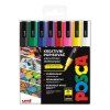 Uni Posca PC-3M 0,9-1,3 mm sada 8 základních barev, akrylový popisovač