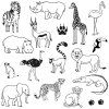 Razítka Aladine Stampo Funny ZOO, vhodná na papír, keramiku a textil pro děti i dospělé