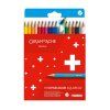 Caran D'ache Swisscolor sada 18 akvarelových pastelů v kartonové krabičce s motivem Švýcarska