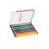 Sada Caran D'ache Swisscolor 18 permanentních pastelů, červený kovový box se švýcarskými kříži