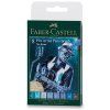 Faber-Castell Pitt Artist Pen Brush The Blues, sada 8 popisovačů v modrých odstínech