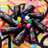 Akrylový fix Uni Posca MOP'R světle modrý ze série Posca, stopa 3-19 mm