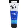 Mont Marte akrylová barva 75 ml, odstín Deep Cyan Blue, tmavě modrá, tuba