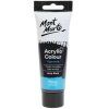Mont Marte akrylová barva 75 ml, odstín černá Lamp Black, tuba s krémovou konzistencí