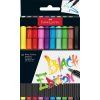 Faber-Castell Black Edition Brush sada 10 fixů se štětcovým hrotem, základní barvy