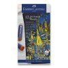 Faber-Castell metalické olejové pastely 12 ks, krémová konzistence, bez obsahu kyselin