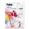 Clairefontaine Paint ON, blok Mix media A5, 250 g, 6 barev papíru po 4 listech