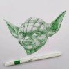 Uni EMOTT liner pro výtvarníky a linování, vodou ředitelný inkoust, hrot 0,4 mm
