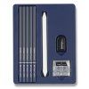 Sada Faber-Castell Goldfaber Charcoal: uhly extrasoft až hard, těrka, pryž a ořezávátko