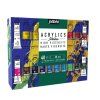 Pébéo Studio Acrylic sada 40 barev, každá tuba 20 ml, přiložen štětec